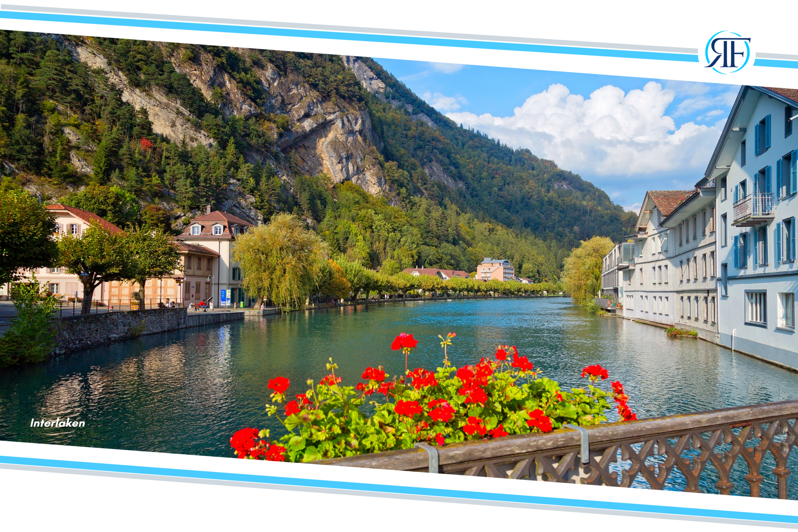 Early Retirement Planning blog photo showing Interlake in Switzerland