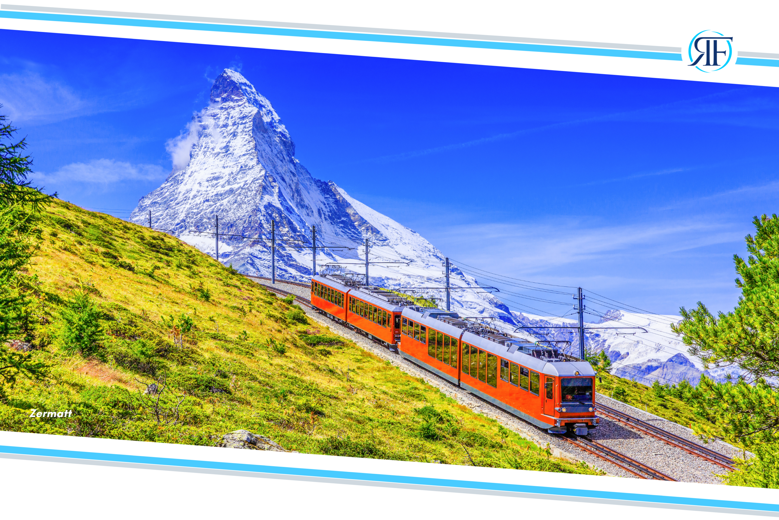 Start To Invest blog photo showing train with view of Zermatt in Switzerland